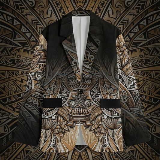 “Evening” Men's Casual Flat Lapel Collar Blazer