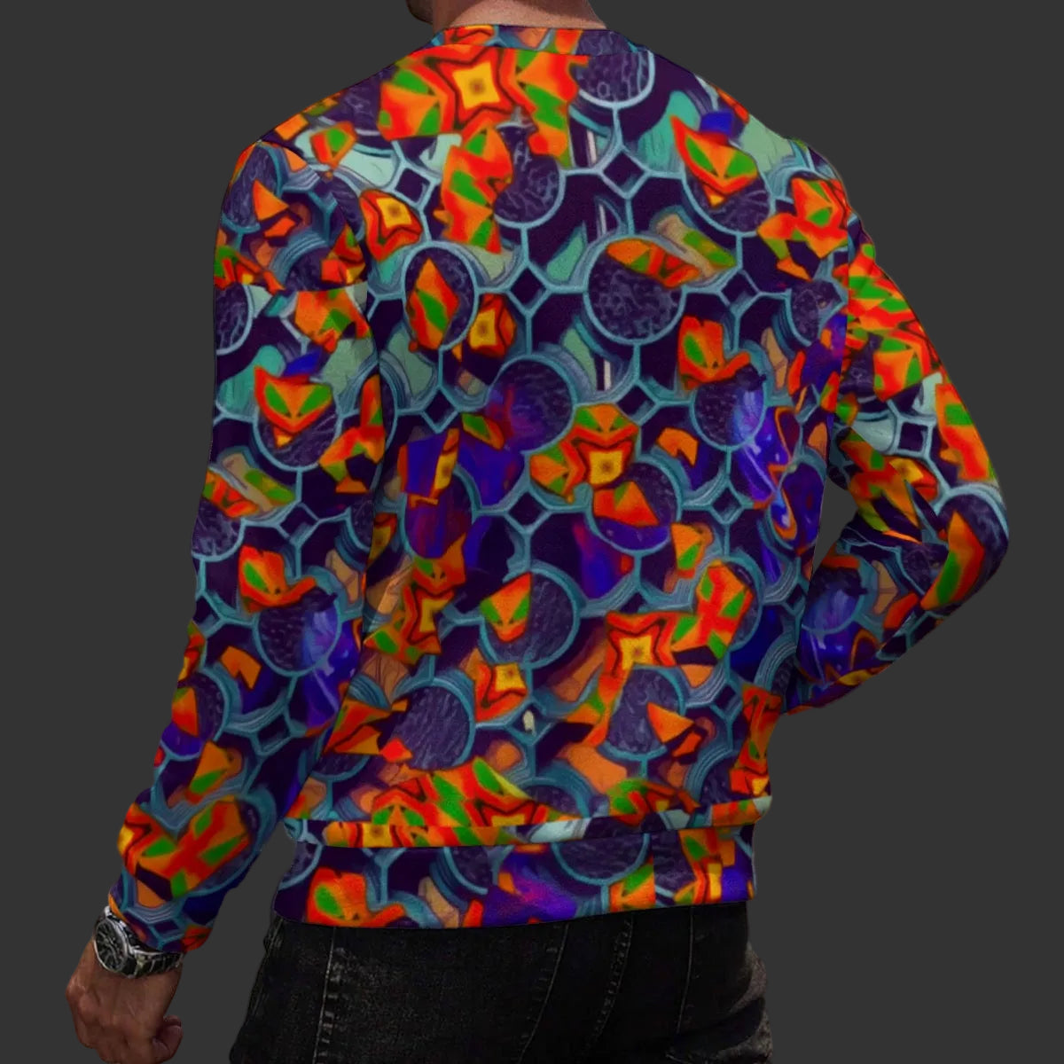 “Botanic Nebula” Men's Heavy Fleece Sweatshirt