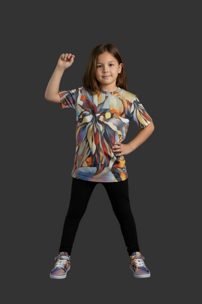 “Outback Hues” Children's Round Neck T-Shirt|145GSM Birdseye