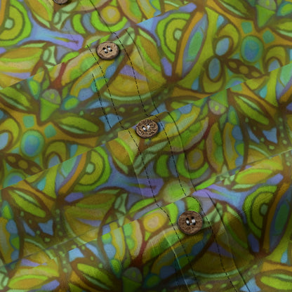 “Bloomfield Green” Men's Casual Lapel Long Sleeve Shirt|125GSM Cotton