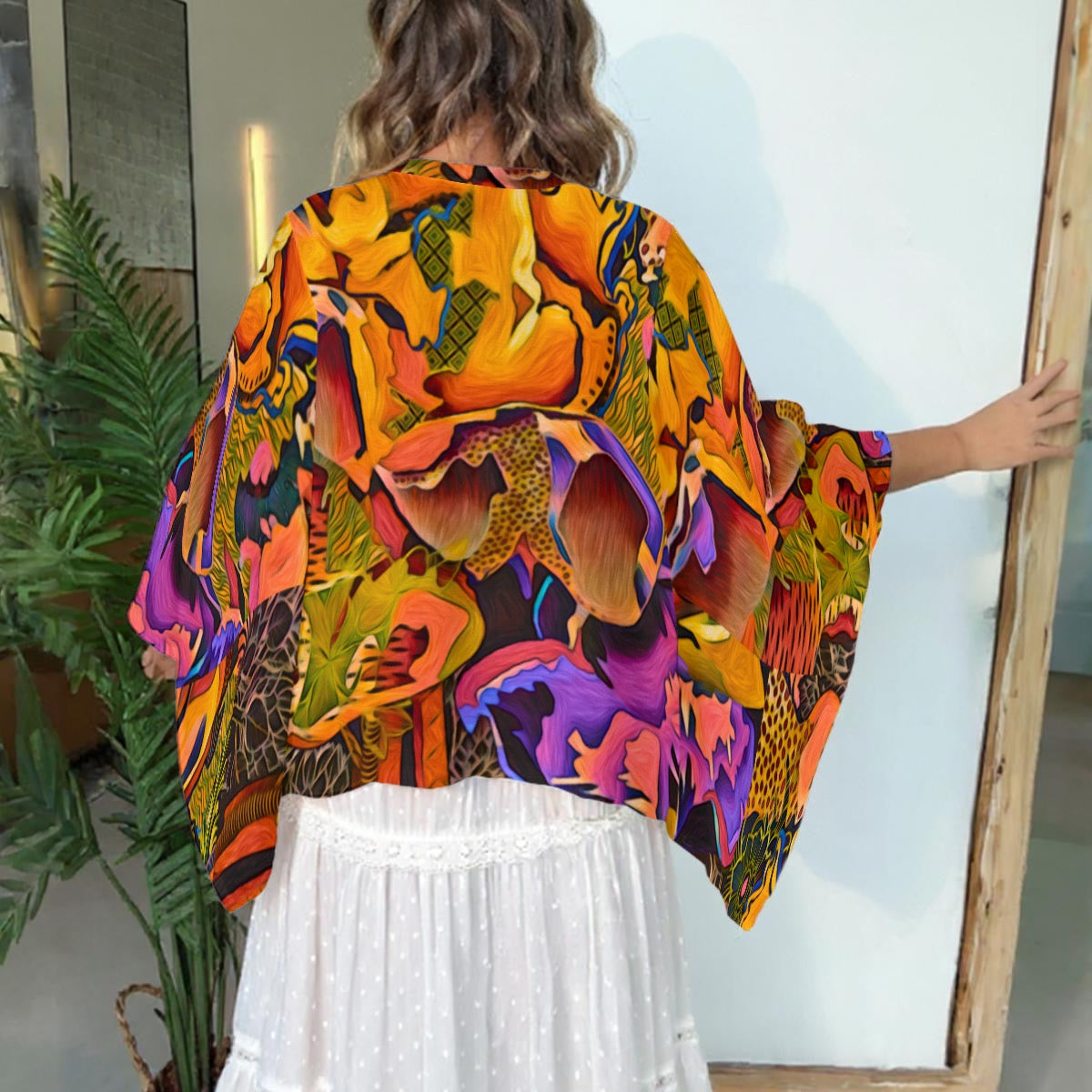 “Passion Max”  Boho Patchwork Kimono Sleeve Top