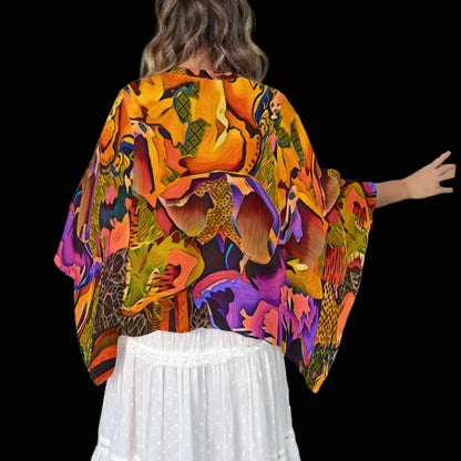 “Passion Max”  Boho Patchwork Kimono Sleeve Top