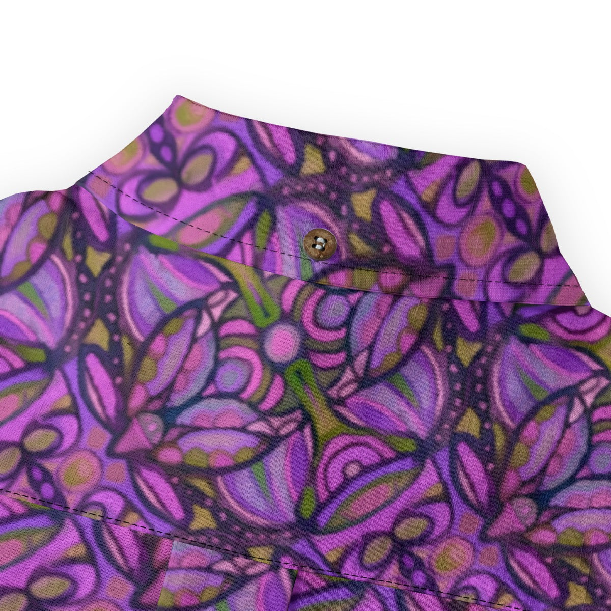 “Bloomfield Purple” Men's Casual Lapel Long Sleeve Shirt|125GSM Cotton