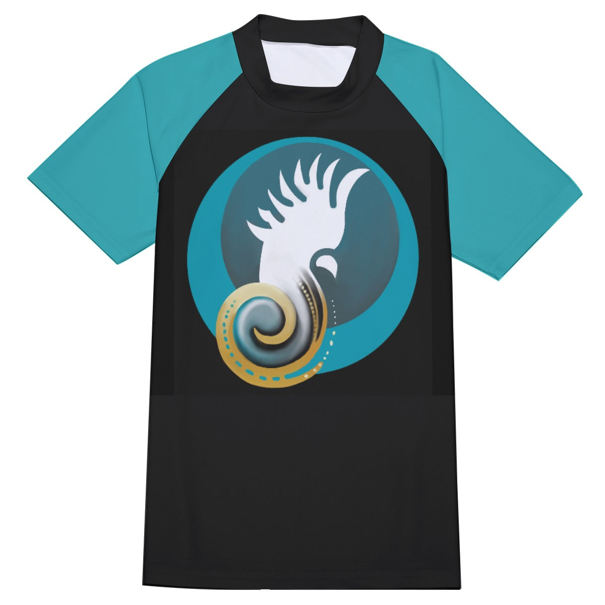 “Sulphur Crested Surf” Men's Tight Surf Clothing With Half Sleeves