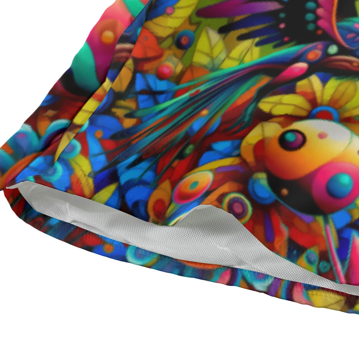“Yellow Garden of Unseemly Delights”  Men‘s Beach Shorts With Lining