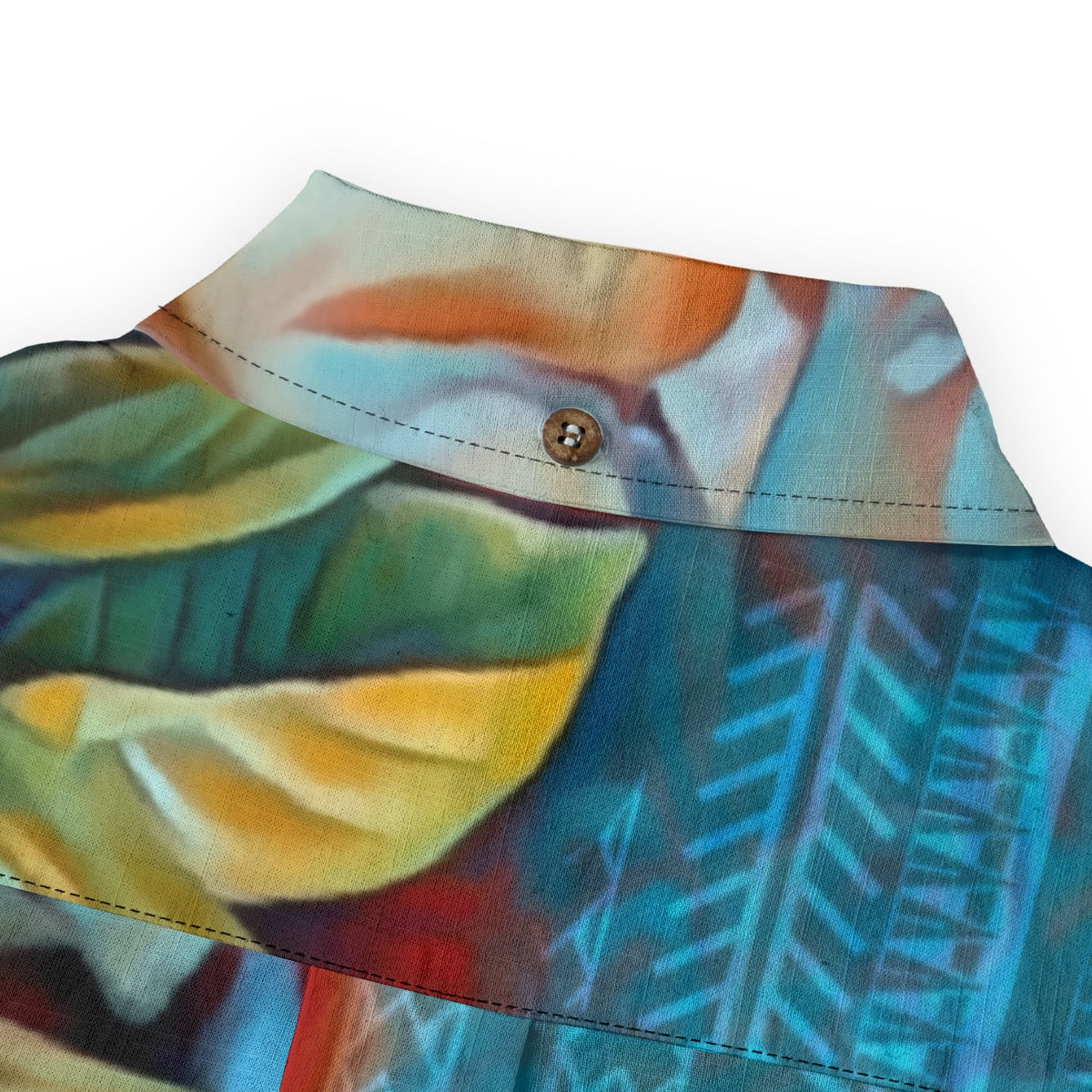 “Gardenia” Men's Casual Lapel Long Sleeve Shirt|125GSM Cotton