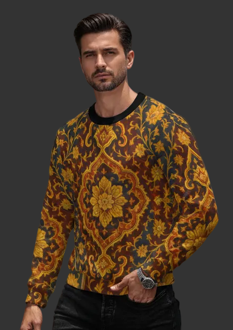 “Persia”  Men's Heavy Fleece Sweatshirt