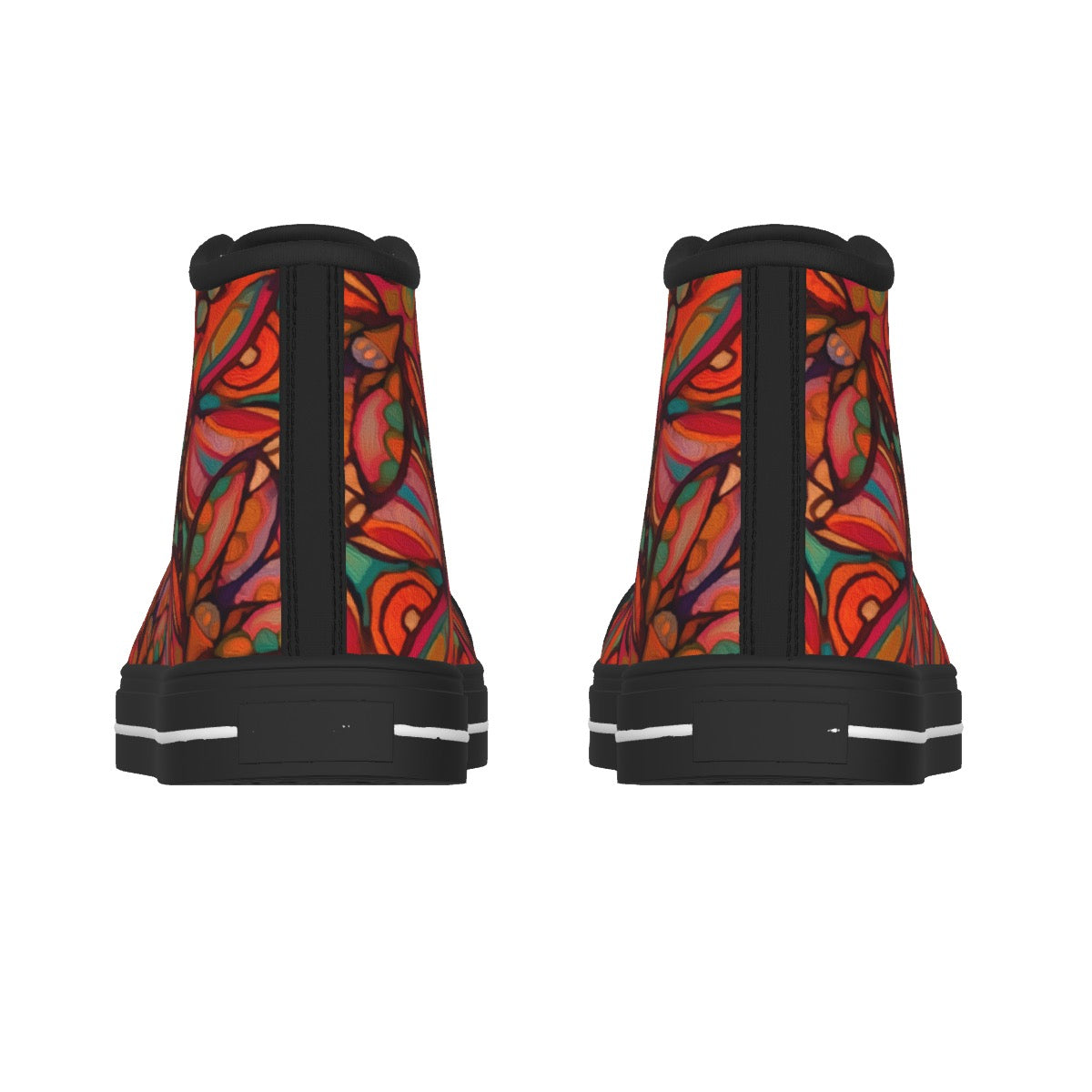 “Bloomfield Scarlet” Men's Black Sole Canvas Shoes