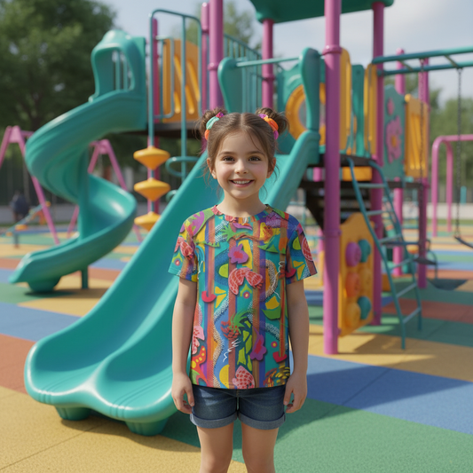 “Loud n Loving it” Children's Round Neck T-Shirt|145GSM Birdseye