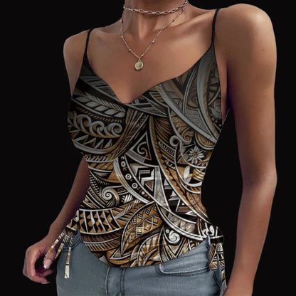 “Earthen Echoes” Drawstring Camisole