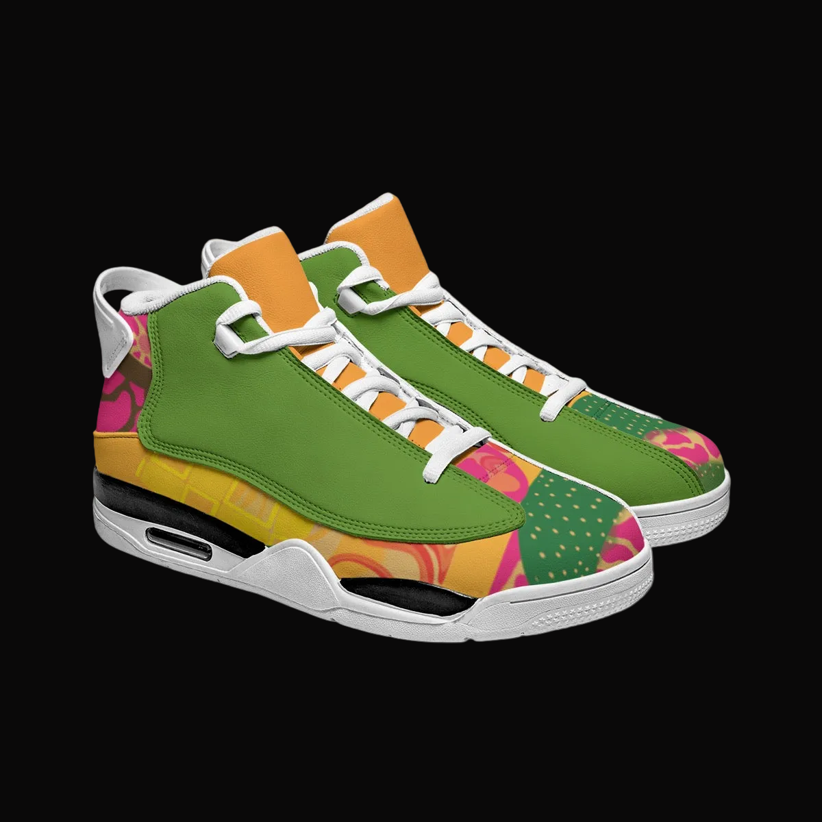 “Neo-Retro” Shock Absorption and Non-Slip Basketball Shoes