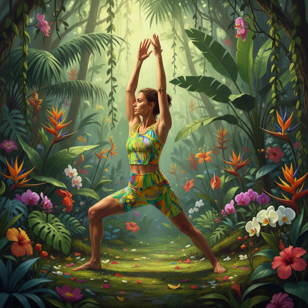 “Iridescence” Women's Yoga Set