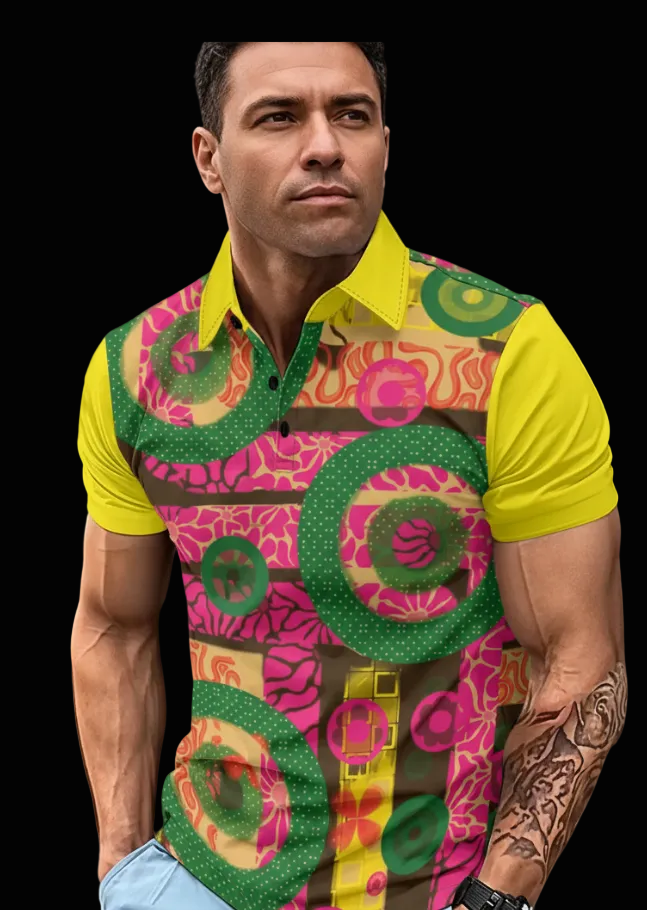 “Neo-Retro” Men's Polo Shirt