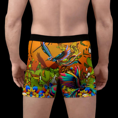 “Garden of Unseemly Delights” Men's Stretch Boxer Briefs