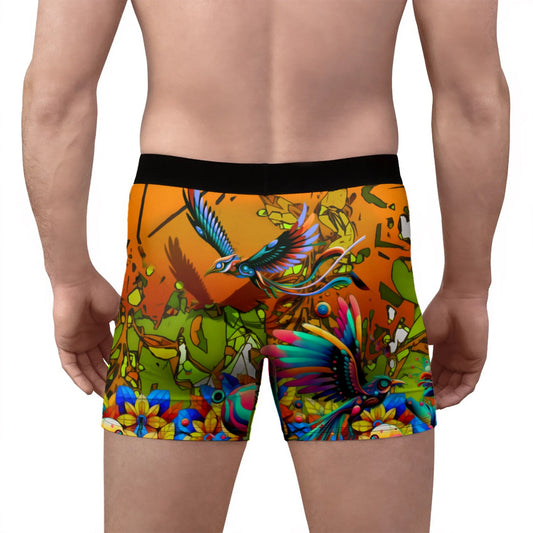 “Garden of Unseemly Delights” Men's Stretch Boxer Briefs