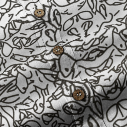 “Doodler” Men's Breathable Cotton Shirt|125GSM