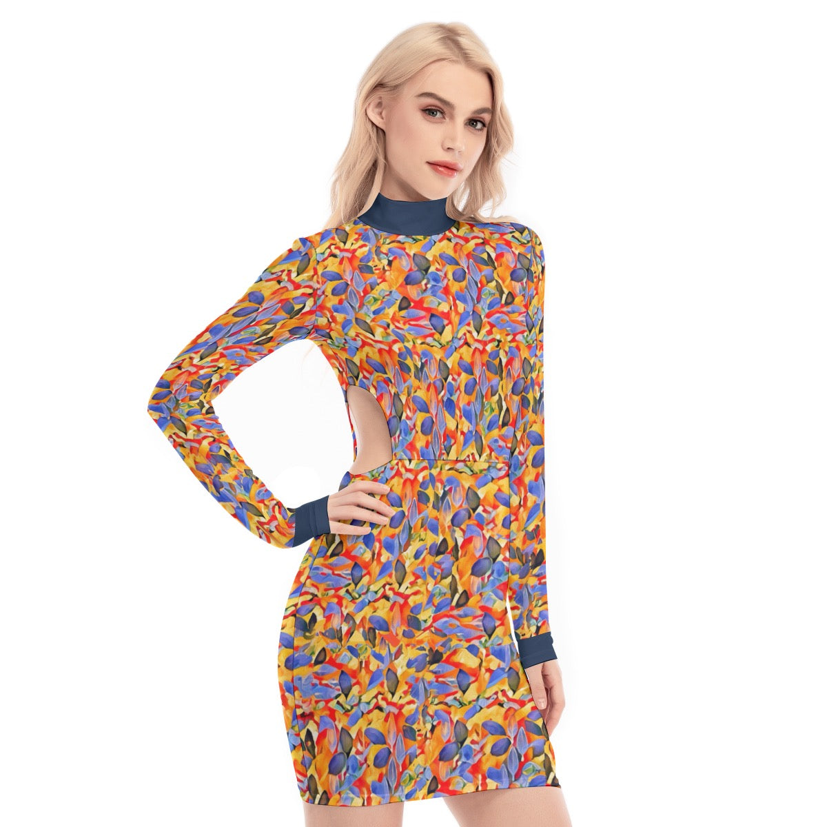 “Florestia” Women's Waist Hollow Hip Dress
