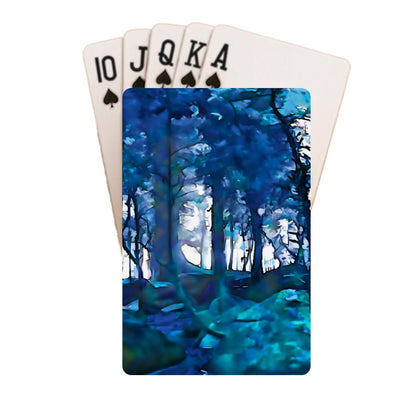 “Blue Forest” Custom Playing Cards