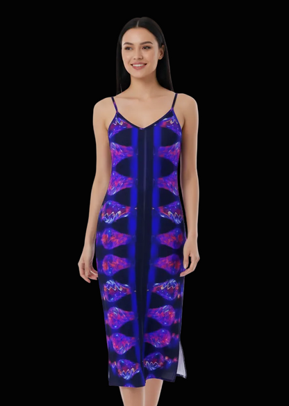 “Chromatic Resonance” Women's Cami Dress
