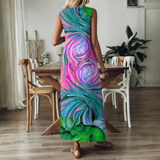 “Noosa”  Women's V-Neck Long Dress