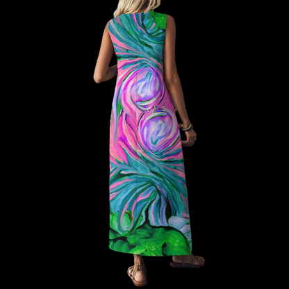 “Noosa”  Women's V-Neck Long Dress