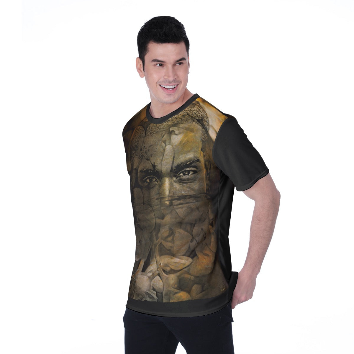 “Poly Flora” Men's T-shirt | Birdseye