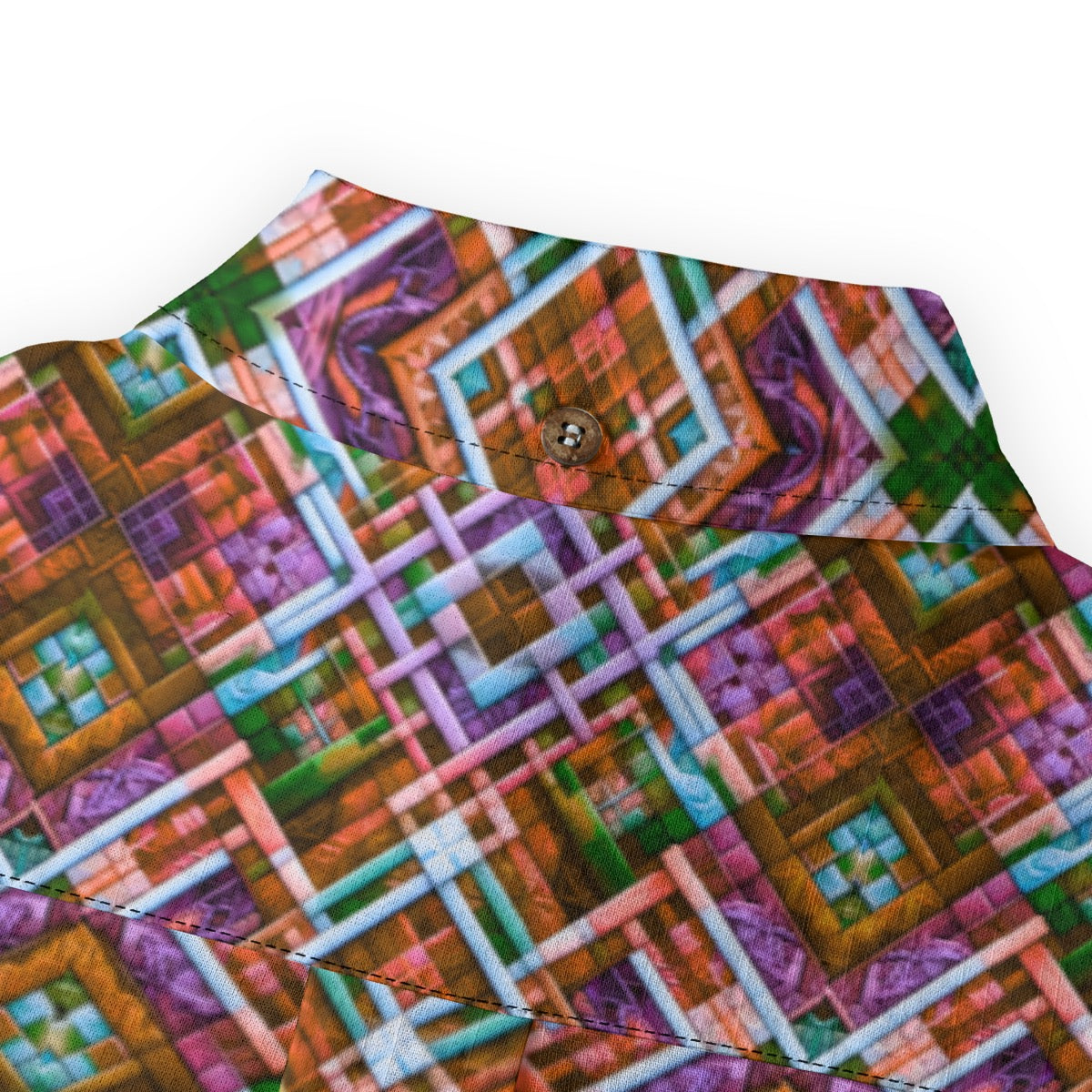 “Woody Plaid” Men's Casual Lapel Long Sleeve Shirt|125GSM Cotton