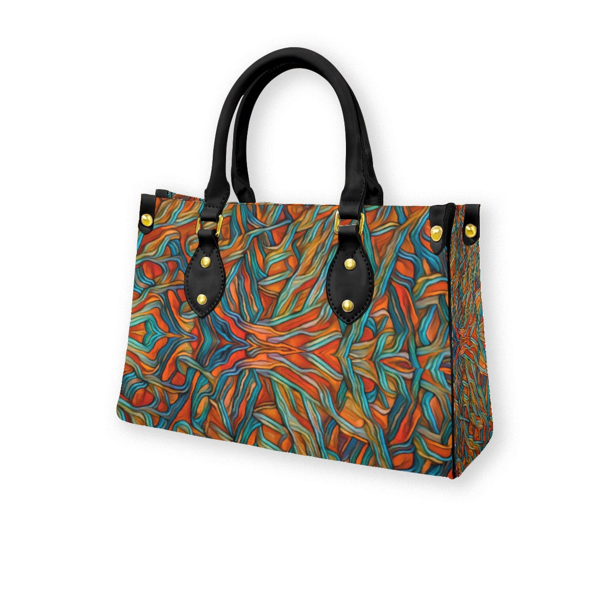 “Outback Breeze” Women's Tote Bag With Black Handle