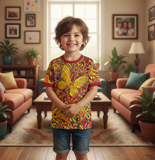 “Midas” Children's Round Neck T-Shirt|145GSM Birdseye