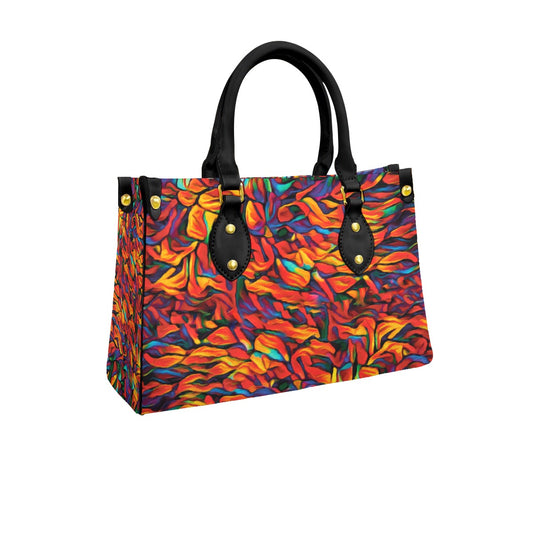 “Inferno” Women's Tote Bag With Black Handle