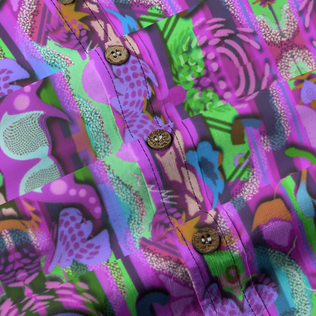 “Labyrinth” Purple Children's Shirt With Pocket | 125GSM Cotton