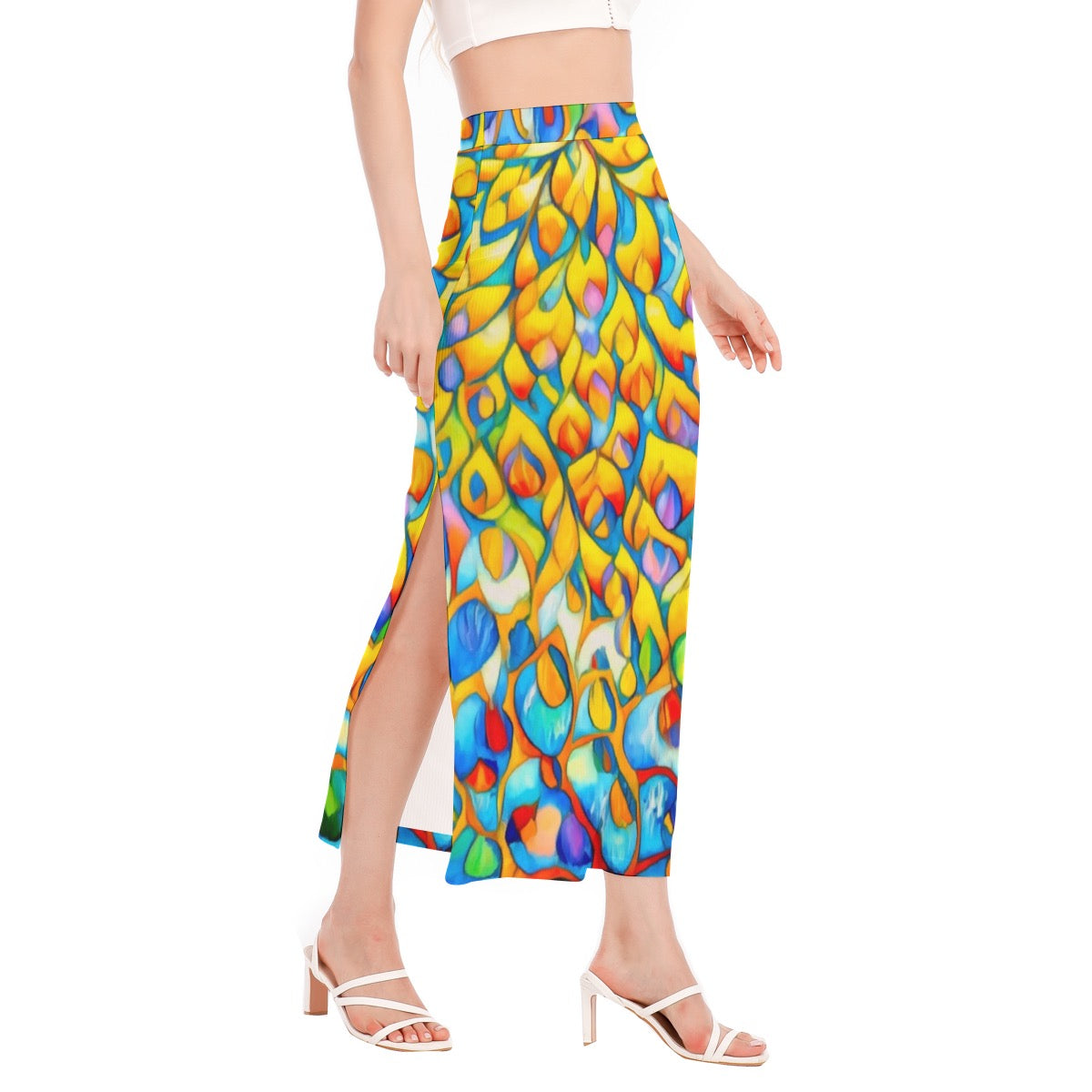 “Prism”  Women's Side Slit Skirt
