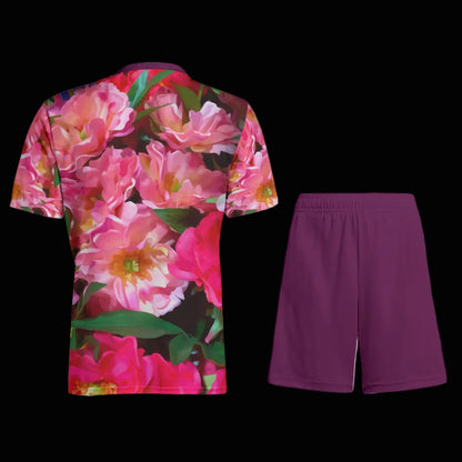 “Summer Blush”  Children's Sports T-Shirt Set