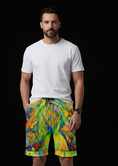 “Iridescent” Men's Casual Short Pants