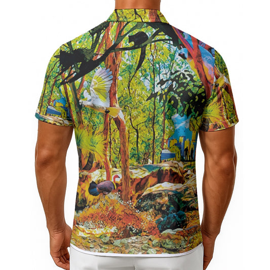 “City Bushland” Men's Hawaiian Shirt