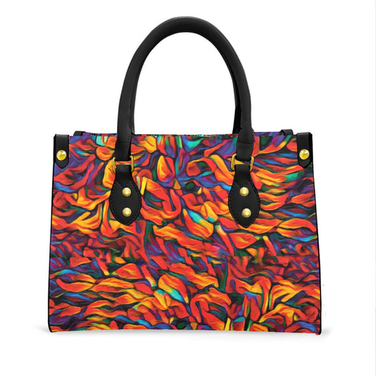 “Inferno” Women's Tote Bag With Black Handle
