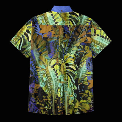 “Spotlight Fern”  Men's Breathable Cotton Shirt|125GSM