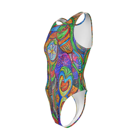 “Tropical Kaleidoscope” Women's Tank Bodysuit