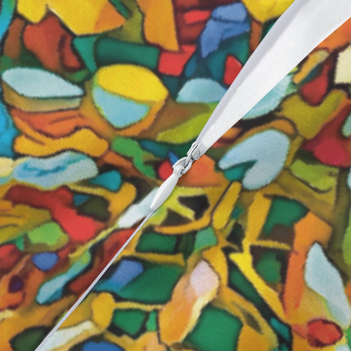 “Rainbow Wisteria”  Women's Beach Perspective Chiffon Sleeveless Dress