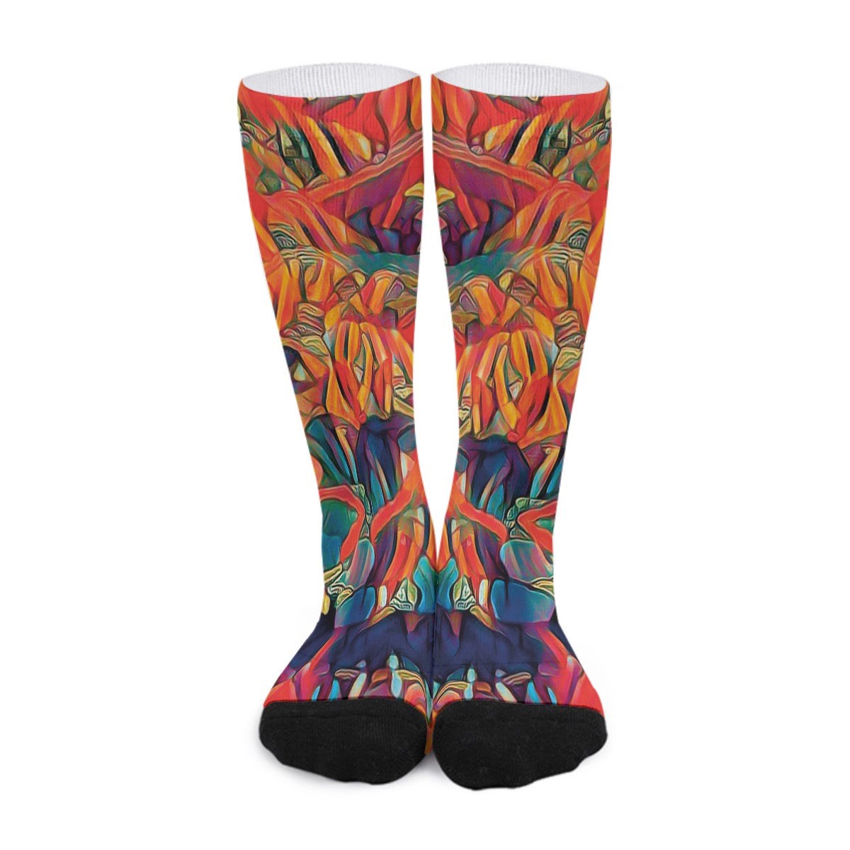 “Chromatic Fusion” Unisex Long Socks