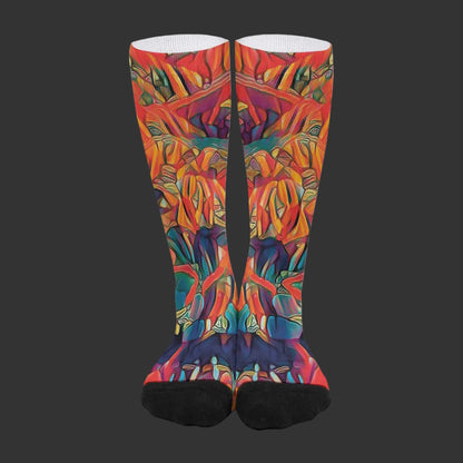 “Chromatic Fusion” Unisex Long Socks
