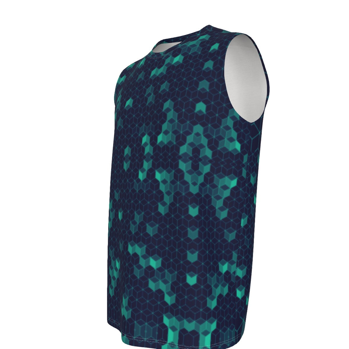 “Polyhedral” Men's O-neck Tank Top | 190GSM Cotton
