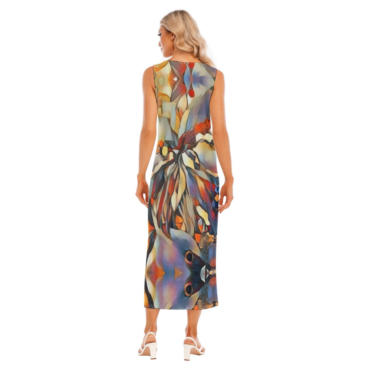 “Outback Hues”  Women's Tank Top Long Dress