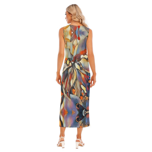 “Outback Hues”  Women's Tank Top Long Dress