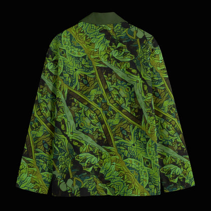 “Nephrite” Casual Flat Lapel Collar Blazer | 245GSM Cotton