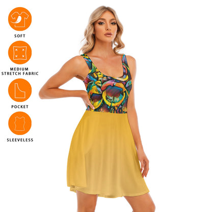 “Spectrum” Women's Tank Vest Dress