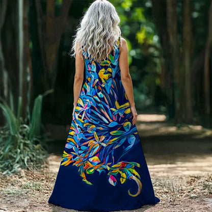 “Florina” Women’s Sleeveless Maxi Dress