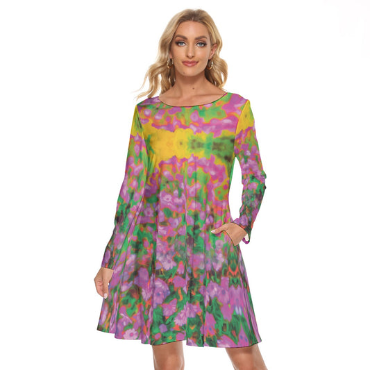 “Festival” Women's Crew Neck Dress