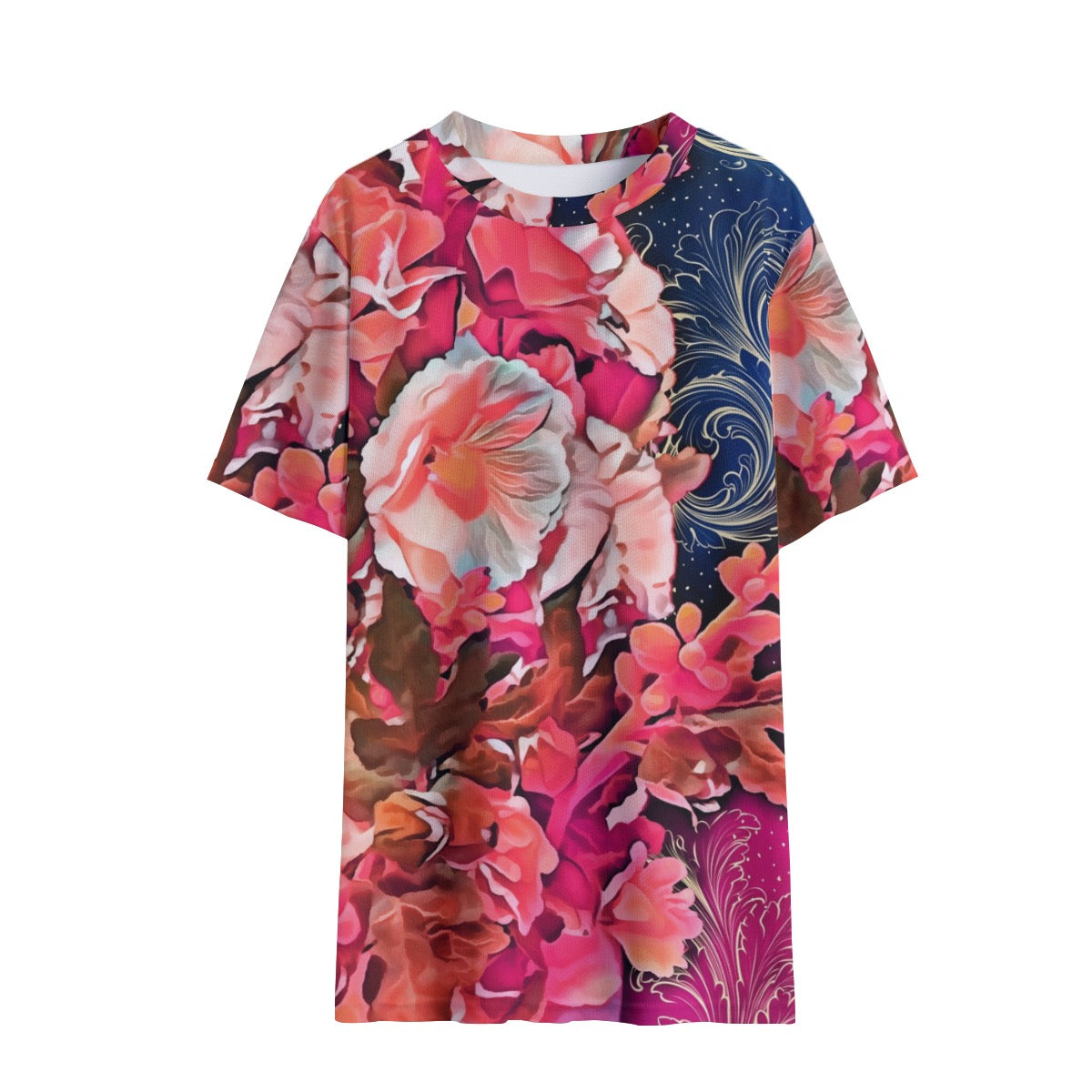 “Celestial Bloom” Children's Round Neck T-Shirt|145GSM Birdseye