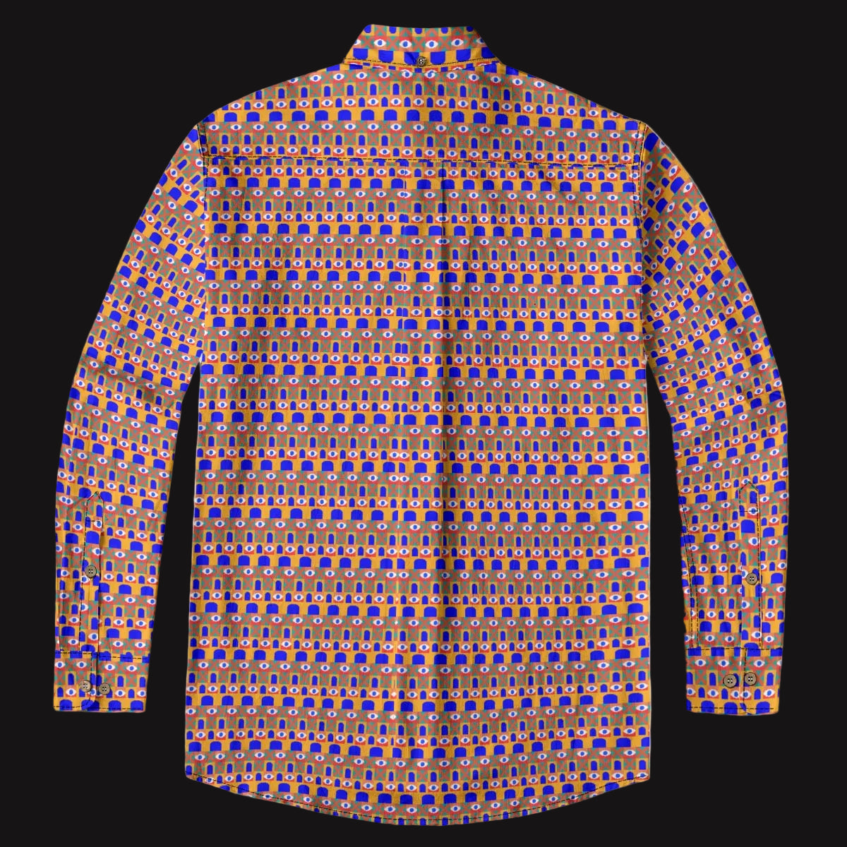 “Metranome” Men's Casual Lapel Long Sleeve Shirt|125GSM Cotton
